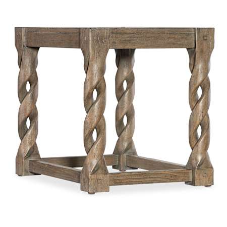 Hooker Furniture Commerce and Market 28" Square Pine Table Medium Wood