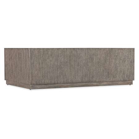 Hooker Furniture Commerce and Market 54" Wide Glass, Metal, and Oak Table Dark Wood