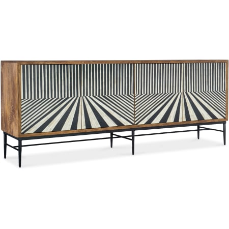 Hooker Furniture Linear Perspective 80" Wide Mango Accent Cabinet with Soft Close Medium Wood