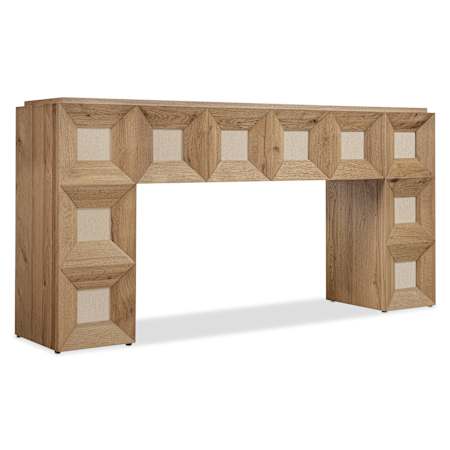 Hooker Furniture Commerce and Market 63" Wide Marble, Oak, and Veneer Table Natural Oak / Marble