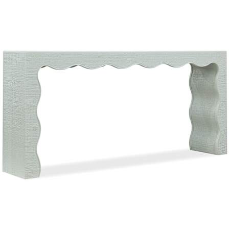 Hooker Furniture Commerce and Market 73" Wide Raffia and Wood Table Blue-Green