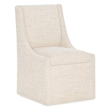 Hooker Furniture Eleana 22" Wide Castered Side Chair Beige