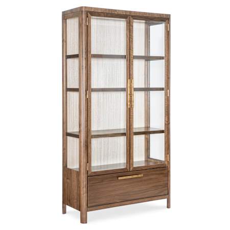 Hooker Furniture Eleana 44" Wide Display Cabinet Light Caramel / Sunlight Bronze / Beige