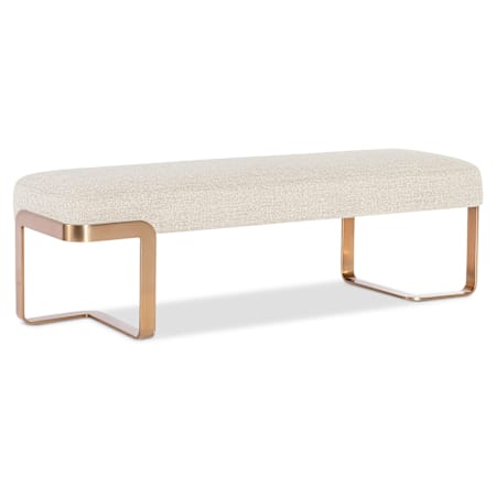 Hooker Furniture Eleana 59" Wide Bench Sunlight Bronze / Hanalei Oat