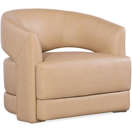 Hooker Furniture Keys 30" Wide Leather Chair Verona Biscotti