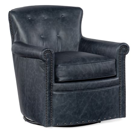 Hooker Furniture CC 29" Wide Leather Accent Chair Oste River Deep Ocean