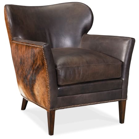 Hooker Furniture Kato 30" Wide Arm Leather Accent Chair Debonair Espresso / Dark Brindle
