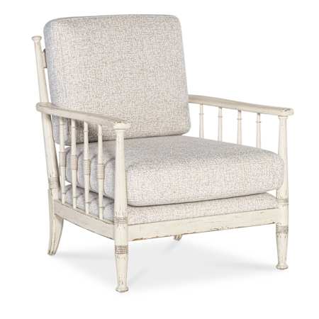 Hooker Furniture Prairie 30" Wide Oak Accent Chair Daisy / Biscuit