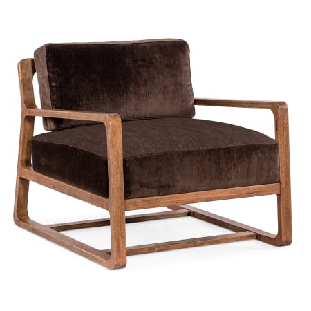 Hooker Furniture Moraine 31" Wide Wood Accent Chair Vintage Natural / Marcella Chocolate