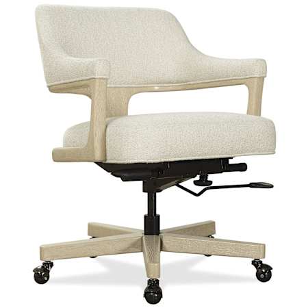 Hooker Furniture Briar 27" Wide Fabric Executive Chair Black / Wolf Ebony