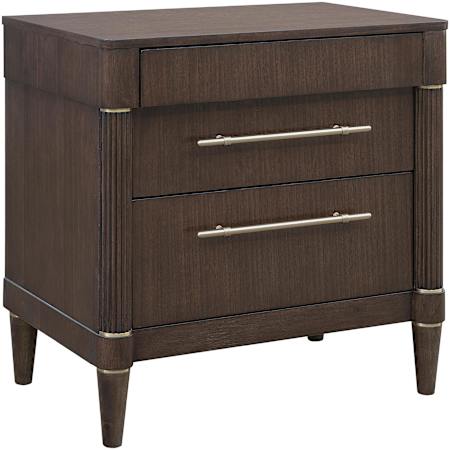 Hooker Furniture Asher Park 28" Wide Eucalyptus Wood Nightstand Piano Brown