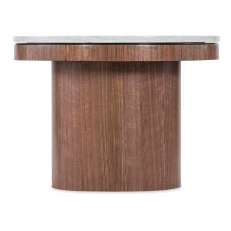 Hooker Furniture Vana 22" Diameter Marble Top End Table Medium Walnut / Marble
