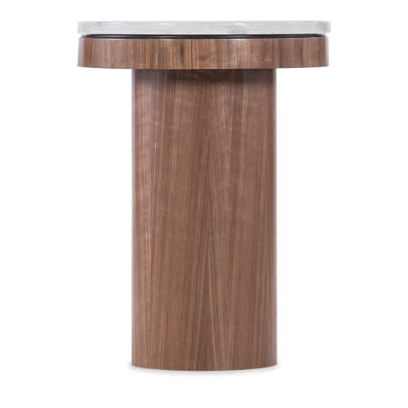 Hooker Furniture Vana 14" Diameter Marble Top Accent Table Medium Walnut / Marble
