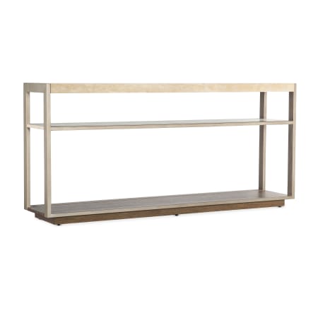 Hooker Furniture Hammon 64" Wide Marble Top Metal, White Oak Console Table Medium Oak / Champagne / Marble