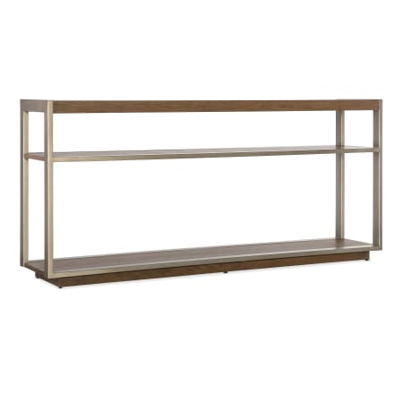 Hooker Furniture Hammon 60" Wide Metal White Oak Console Table Medium Oak / Champagne