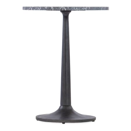 Hooker Furniture Estelle 18" Diameter Marble Top Metal Accent Table Black Marble