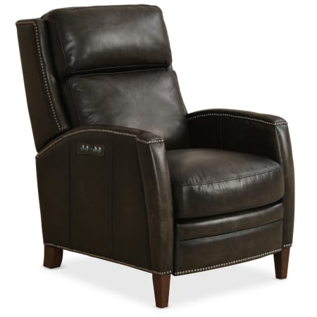 Hooker Furniture Declan 28" Wide Transitional Luxury Finished Leather Power Recliner w/ Power Headrest Brindisi Trinita
