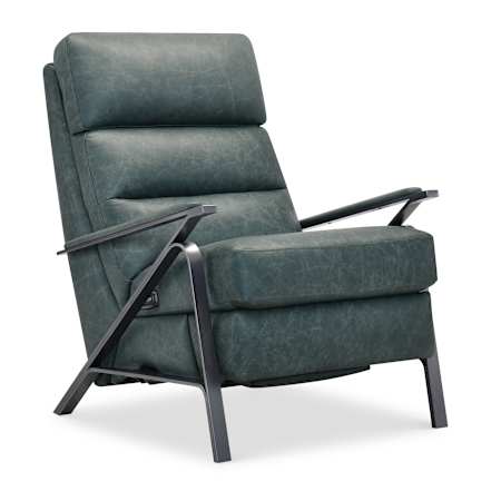 Hooker Furniture Elixir 29" Wide Power Recliner with Power Headrest Dark Gunmetal / West Winter Lake