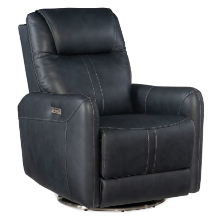 Hooker Furniture Steffen 31" Wide Leather Swivel Power Recliner with Power Headrest Aline Sea