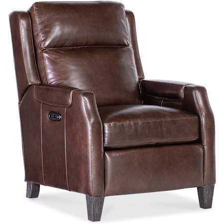 Hooker Furniture Nelson 30" Wide Leather Recliner Dark Roast / Dark Wood
