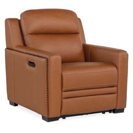 Hooker Furniture McKinley 39" Wide Leather Power Recliner with Power Headrest and Lumbar Brown