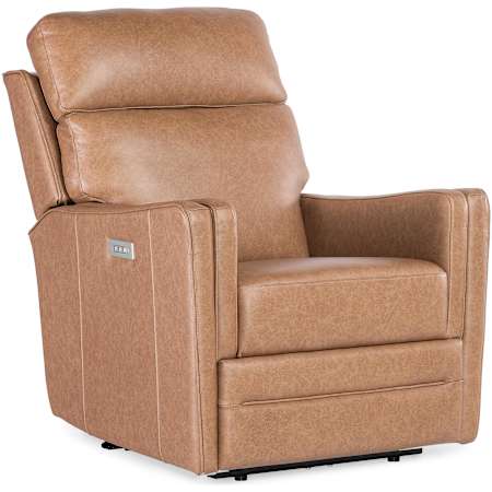 Hooker Furniture Twain 42" Wide Leather Recliner Fawn