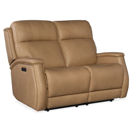 Hooker Furniture Rhea 56" Wide Leather Power Loveseat with USB Port Sahara Sand