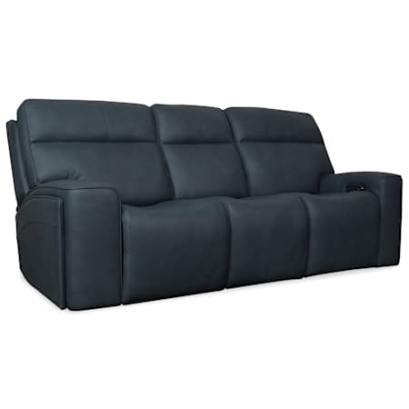 Hooker Furniture Riverton 91" Wide Leather Sofa Dante After Dusk