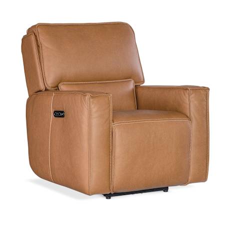 Hooker Furniture Miles 36" Wide Leather Recliner Chair Oslo Antelope