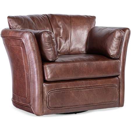 Hooker Furniture Woodstock 38" Wide Leather Chair Truffle