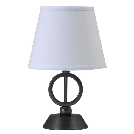House of Troy Single Light Up Lighting Table Lamp from the Coach Collection Oil Rubbed Bronze