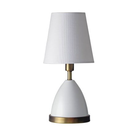 White / Weathered Brass Accents