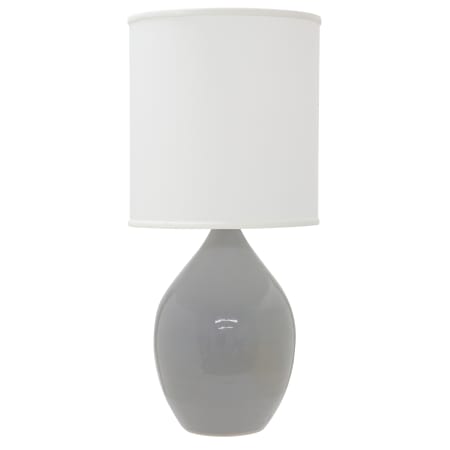 House of Troy Scatchard Single Light 20-1/2" High Vase Table Lamp Gray Gloss