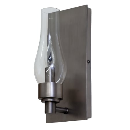 House of Troy Lake Shore 1 Light Wall Sconce Satin Pewter