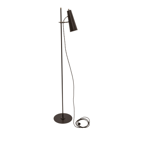 House of Troy Norton Single Light 59" Tall Adjustable LED Floor Lamp Chestnut Bronze / Antique Brass Accents