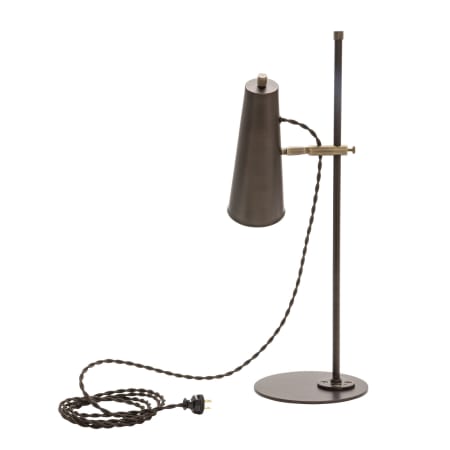 House of Troy Norton Single Light 24" Tall Adjustable LED Desk Lamp Chestnut Bronze / Antique Brass Accents