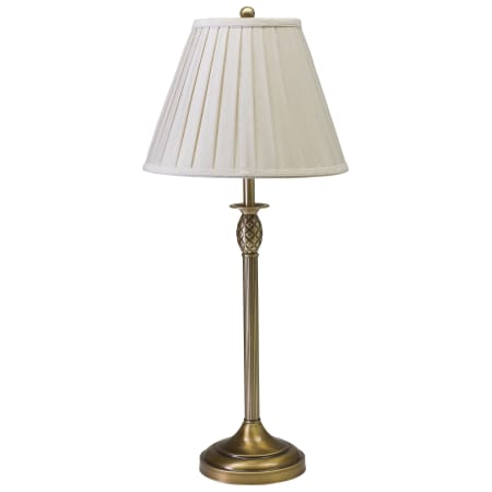 House of Troy Vergennes 1 Light Table Lamp with Tapered Drum Shade Antique Brass