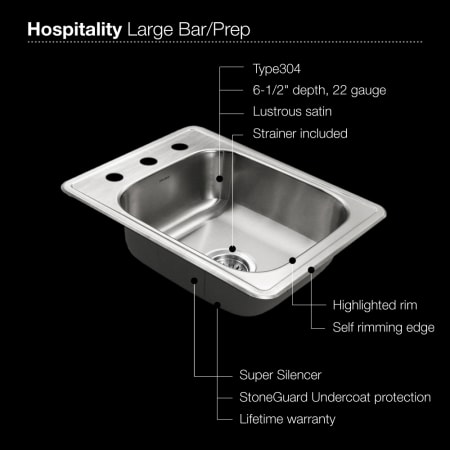 Houzer-1722-7BS-Sink Specifications