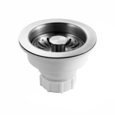 Houzer 3-1/2" Basket Strainer with Pop-Up Stainless Steel