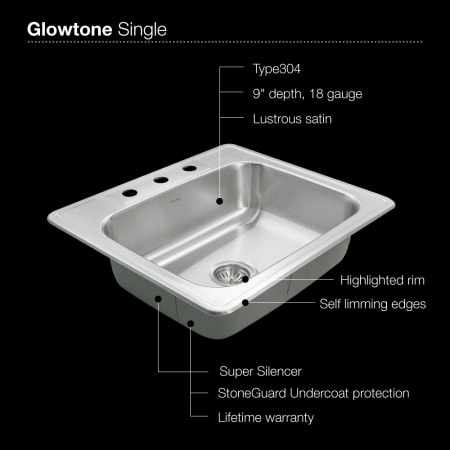 Houzer-2522-9BS-Sink Specifications