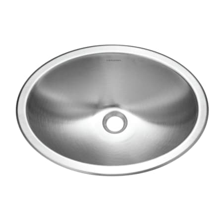 Houzer Opus 17-3/4" Oval Stainless Steel Drop In Bathroom Sink Stainless Steel