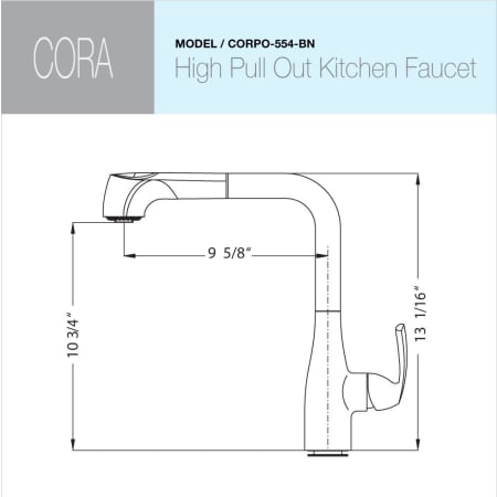 Houzer-CORPO-554-Dimensional Diagram