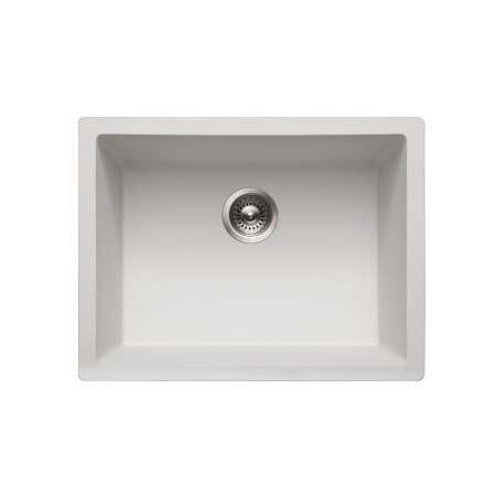 Houzer Quartztone 24-3/8" Undermount Single Basin Granite Composite Kitchen Sink Cloud