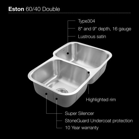 Houzer-PNE-3300SL-Sink Specifications