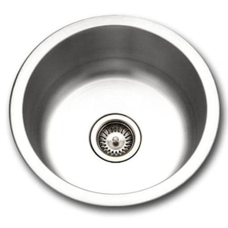 Houzer Hospitality 17-1/2" Drop In Single Basin Stainless Steel Bar Sink with Basket Strainer Stainless Steel