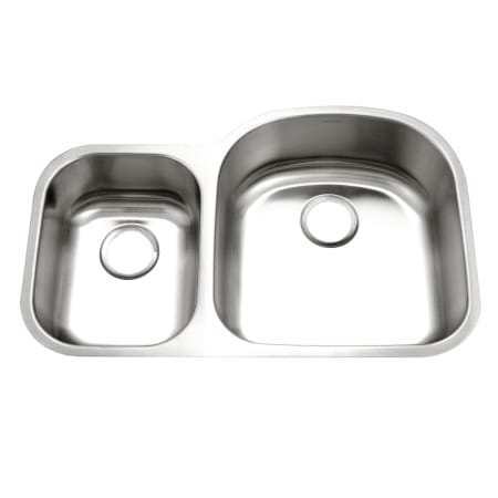 Houzer Eston 32-3/16" Undermount Double Basin Stainless Steel Kitchen Sink Stainless Steel