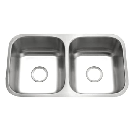 Houzer Eston 31-1/16" Undermount Double Basin Stainless Steel Kitchen Sink Stainless Steel