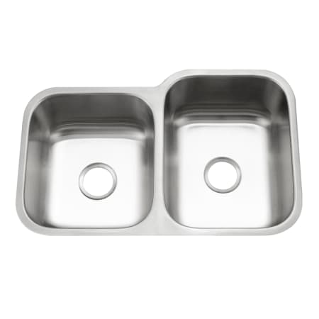 Houzer Eston 31-1/4" Undermount Double Basin Stainless Steel Kitchen Sink Stainless Steel