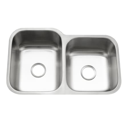 Houzer Eston 31-1/4" Undermount Double Basin Stainless Steel Kitchen Sink Stainless Steel