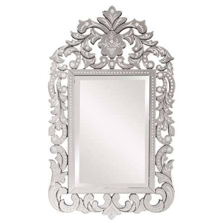 Howard Elliott 56" x 34" Rectangular Beveled Wood Accent Mirror N/A